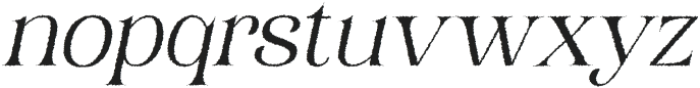 HarnoldRough-Italic otf (400) Font LOWERCASE