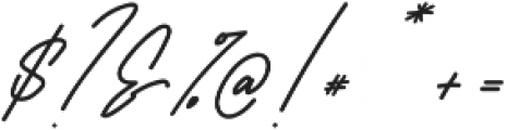 Harris Signature otf (400) Font OTHER CHARS