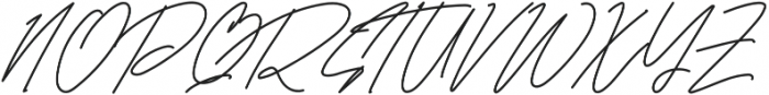 Harris Signature otf (400) Font UPPERCASE