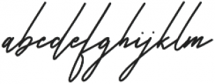 Harris Signature otf (400) Font LOWERCASE