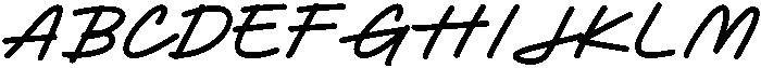 Harsh Regular otf (400) Font UPPERCASE