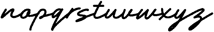 Harsh Regular otf (400) Font LOWERCASE