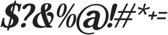 Hasbor Italic otf (400) Font OTHER CHARS
