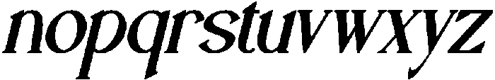 Haskovilla Italic otf (400) Font LOWERCASE