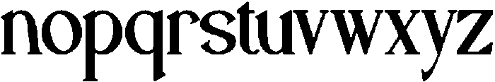 Haskovilla otf (400) Font LOWERCASE