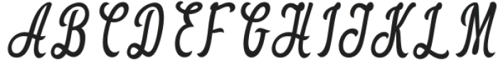 Hasmuter Italic otf (400) Font UPPERCASE