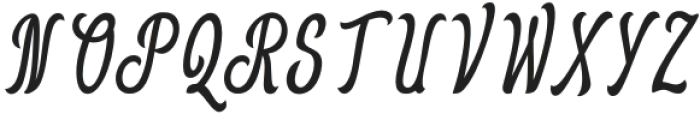 Hasmuter Italic otf (400) Font UPPERCASE