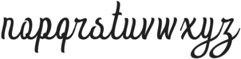 Hasmuter Italic otf (400) Font LOWERCASE