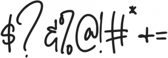 Hastery Signature otf (400) Font OTHER CHARS