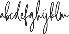 Hastery Signature otf (400) Font LOWERCASE