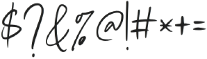 Hastipen Signature Regular otf (400) Font OTHER CHARS
