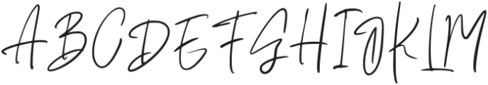 Hastipen Signature Regular otf (400) Font UPPERCASE