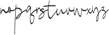 Hatersi Signature Regular otf (400) Font LOWERCASE