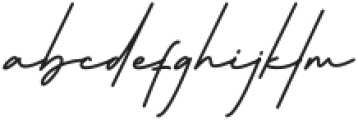 Hatshows Signature otf (400) Font LOWERCASE