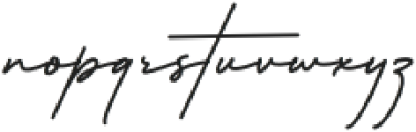 Hatshows Signature otf (400) Font LOWERCASE