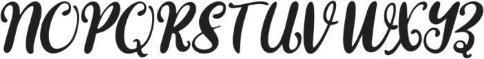 Hattie Italic otf (400) Font UPPERCASE