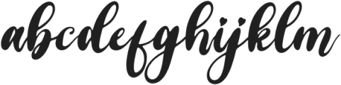 Hattie Italic otf (400) Font LOWERCASE