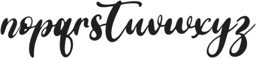 Hattie Italic otf (400) Font LOWERCASE