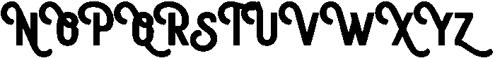 Haukteen Bush Regular otf (400) Font UPPERCASE