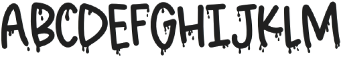 Haunt Mess Sans Regular otf (400) Font UPPERCASE