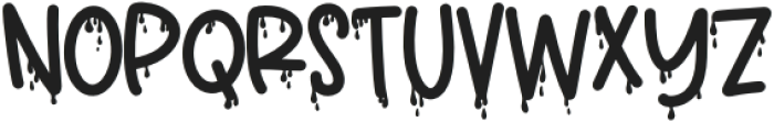 Haunt Mess Sans Regular otf (400) Font UPPERCASE