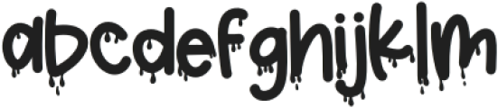 Haunt Mess Sans Regular otf (400) Font LOWERCASE