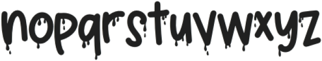 Haunt Mess Sans Regular otf (400) Font LOWERCASE