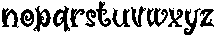 Haunted-Regular otf (400) Font LOWERCASE