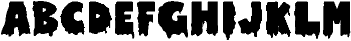 Haunted Regular otf (400) Font UPPERCASE
