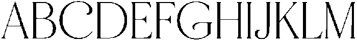 Haute Lettre Regular otf (400) Font UPPERCASE