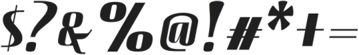 Hautte Bold Italic Semi Condensed otf (700) Font OTHER CHARS