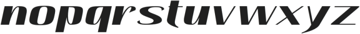 Hautte Bold Italic Semi Expanded otf (700) Font LOWERCASE