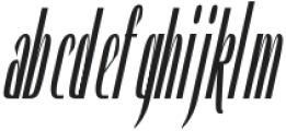 Hautte Bold Italic Ultra Condensed otf (700) Font LOWERCASE