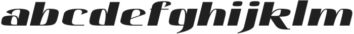 Hautte Extra Bold Italic Expanded otf (700) Font LOWERCASE