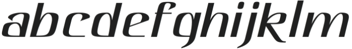 Hautte Extra Light Italic Expanded otf (200) Font LOWERCASE