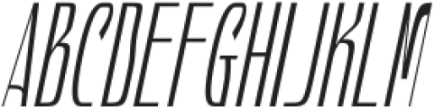 Hautte Extra Light Italic Extra Condensed otf (200) Font UPPERCASE