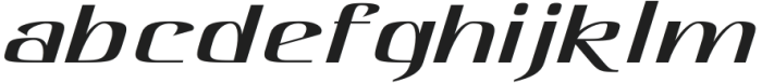 Hautte Extra Light Italic Extra Expanded otf (200) Font LOWERCASE