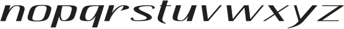 Hautte Extra Light Italic Extra Expanded otf (200) Font LOWERCASE