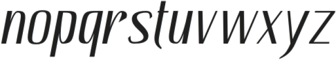 Hautte Extra Light Italic Semi Condensed otf (200) Font LOWERCASE