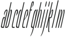 Hautte Extra Light Italic Ultra Condensed otf (200) Font LOWERCASE