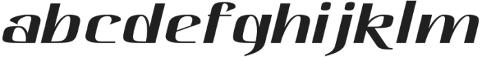 Hautte Italic Expanded otf (400) Font LOWERCASE
