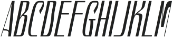 Hautte Italic Extra Condensed otf (400) Font UPPERCASE