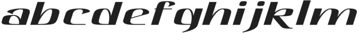 Hautte Italic Extra Expanded otf (400) Font LOWERCASE
