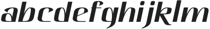 Hautte Italic Semi Expanded otf (400) Font LOWERCASE