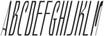 Hautte Light Italic Ultra Condensed otf (300) Font UPPERCASE