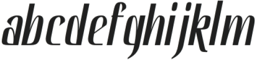 Hautte Medium Italic Condensed otf (500) Font LOWERCASE