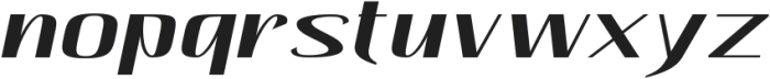 Hautte Medium Italic Semi Expanded otf (500) Font LOWERCASE