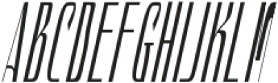 Hautte Medium Italic Ultra Condensed otf (500) Font UPPERCASE