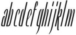 Hautte Medium Italic Ultra Condensed otf (500) Font LOWERCASE