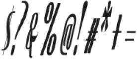 Hautte Semi Bold Italic Ultra Condensed otf (600) Font OTHER CHARS
